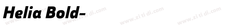 Helia Bold字体转换